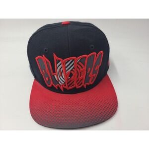 Youth Portland Trail Blazers Zephyr Snapback Hat Cap NBA Basketball Black Red